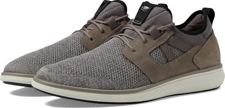 Florsheim Venture Knit Plain Toe Sneaker Men's Shoes Gray : 7 M (D), Textile/Leather
