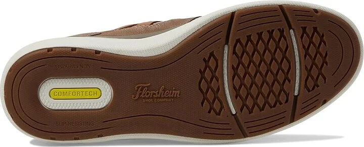 Florsheim Venture Knit Plain Toe Sneaker Men's Shoes Mushroom : 7 M (D), Textile/Leather - Image 3