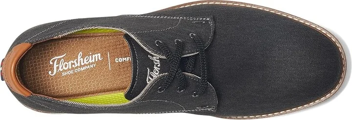 Florsheim Vibe Canvas Plain Toe Oxford Men's Shoes Black : 11 M (D), Canvas/Rubber - Image 2