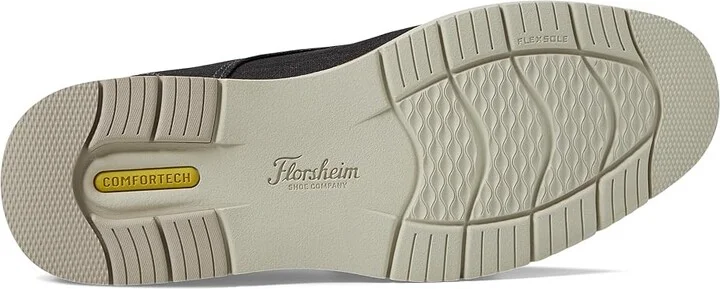 Florsheim Vibe Canvas Plain Toe Oxford Men's Shoes Black : 11 M (D), Canvas/Rubber - Image 3