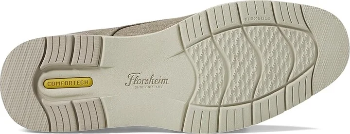 Florsheim Vibe Canvas Plain Toe Oxford Men's Shoes Taupe : 9 W (3E), Canvas/Rubber - Image 3