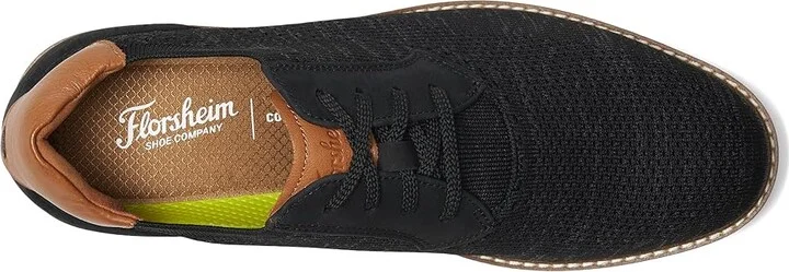 Florsheim Vibe Knit Plain Toe Oxford Men's Shoes Black : 7 W (3E), EVA/Leather/Mesh - Image 2