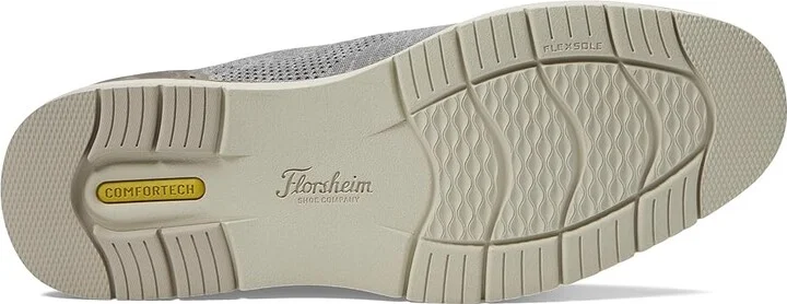 Florsheim Vibe Knit Plain Toe Oxford Men's Shoes Gray : 7 W (3E), EVA/Leather/Mesh - Image 3