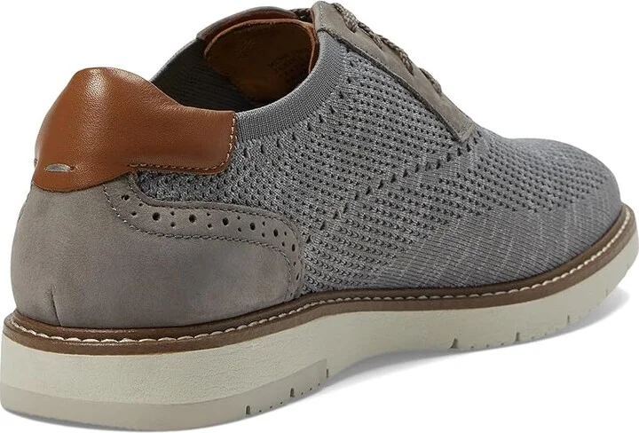 Florsheim Vibe Knit Plain Toe Oxford Men's Shoes Gray : 7 W (3E), EVA/Leather/Mesh - Image 4