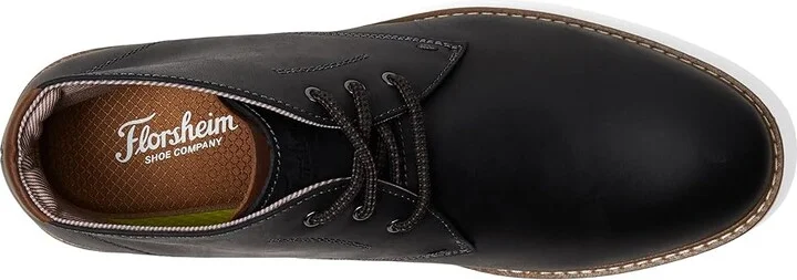 Florsheim Vibe Plain Toe Chukka Men's Boots Black Crazy Horse : 8 W (3E), Leather/Rubber - Image 2