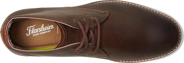 Florsheim Vibe Plain Toe Chukka Men's Boots Brown Crazy Horse : 7 M (D), Leather/Rubber - Image 2