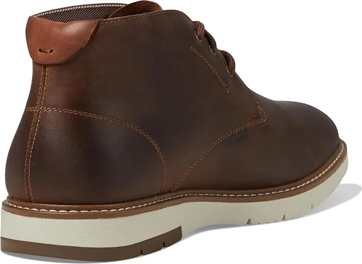 Florsheim Vibe Plain Toe Chukka Men's Boots Brown Crazy Horse : 7 M (D), Leather/Rubber - Image 4
