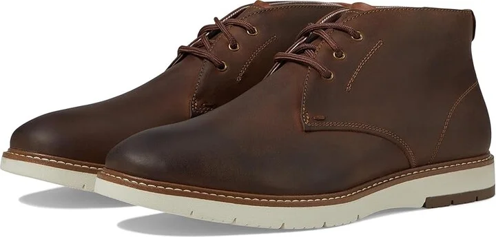Florsheim Vibe Plain Toe Chukka Men's Boots Brown Crazy Horse : 7 M (D), Leather/Rubber