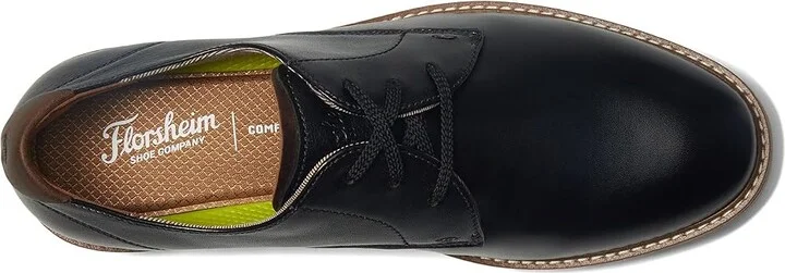 Florsheim Vibe Plain Toe Oxford Men's Shoes Black : 10 W (3E), Leather - Image 2