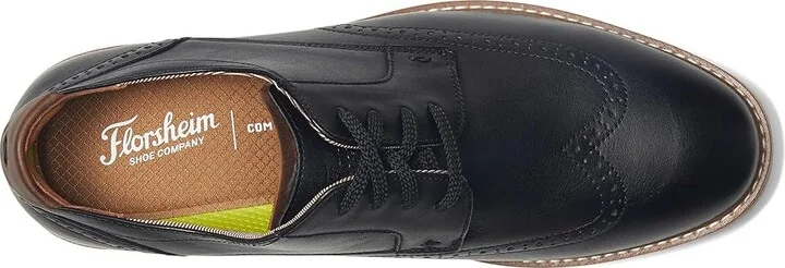 Florsheim Vibe Wing Tip Oxford Men's Shoes Black : 7.5 W (3E), Leather - Image 2