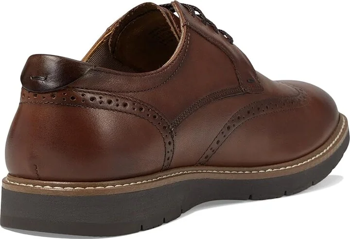 Florsheim Vibe Wing Tip Oxford Men's Shoes Cognac 1 : 8 M (D), Nubuck/Rubber - Image 4
