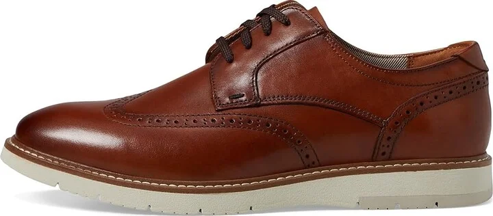 Florsheim Vibe Wing Tip Oxford Men's Shoes Cognac 2 : 7.5 M (D), Leather - Image 6