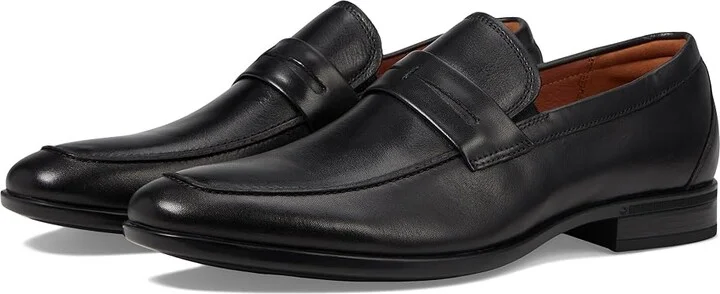 Florsheim Zaffiro Moc Toe Penny Loafer Men's Lace Up Wing Tip Shoes Black : 9.5 W (3E), Leather