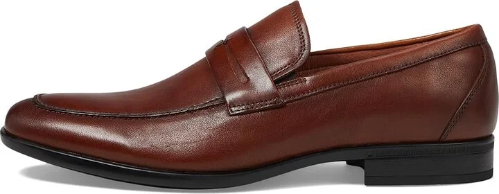 Florsheim Zaffiro Moc Toe Penny Loafer Men's Lace Up Wing Tip Shoes Cognac : 7.5 W (3E), Leather - Image 6
