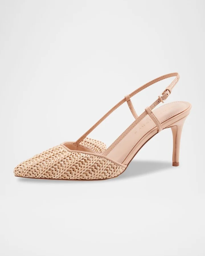Flory Leather Slingback Pumps - Image 4
