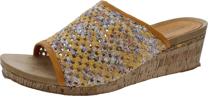 FLOSSEY Womens Cork Wedge Sandals