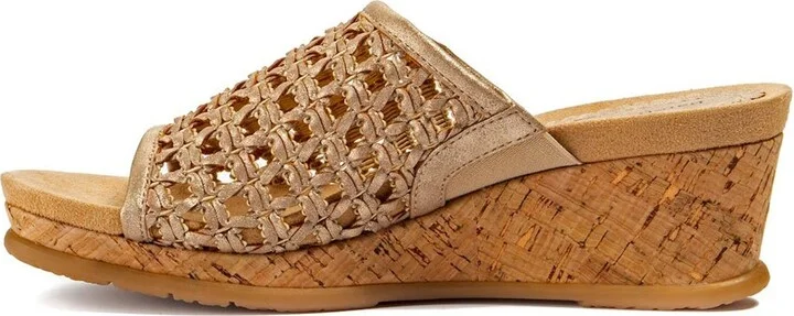 Flossy Woven Wedge Sandal - Image 3