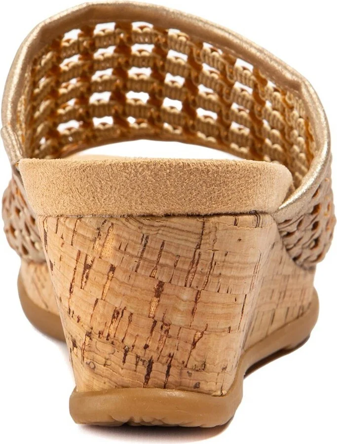 Flossy Woven Wedge Sandal - Image 5