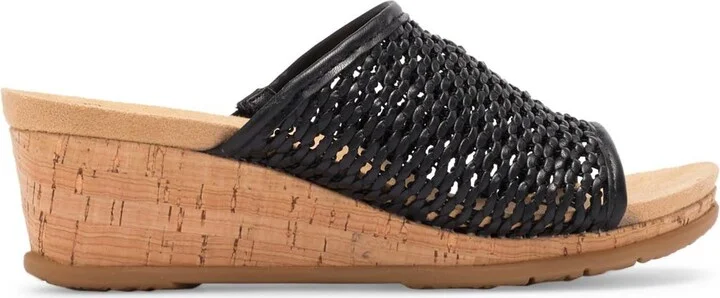 Flossy Woven Wedge Sandal - Wide Width Available - Image 3
