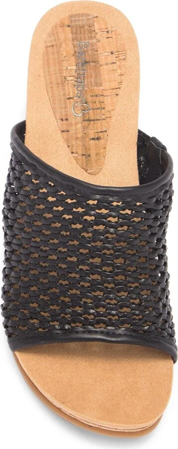 Flossy Woven Wedge Sandal - Wide Width Available - Image 4