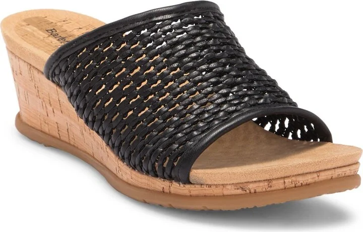 Flossy Woven Wedge Sandal - Wide Width Available