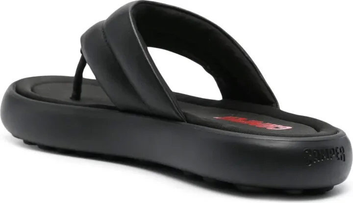 Flota faux-leather flip-flops - Image 3