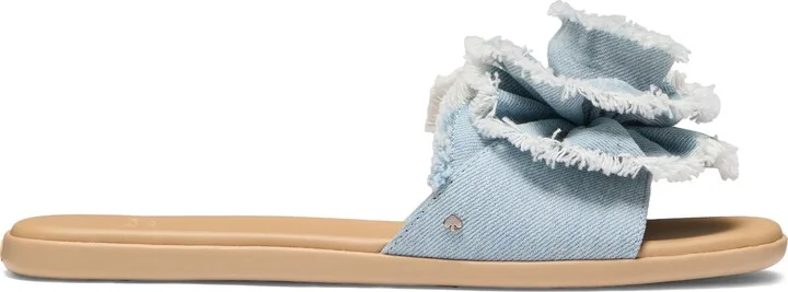 Flourish Denim Slide Sandal - Image 3