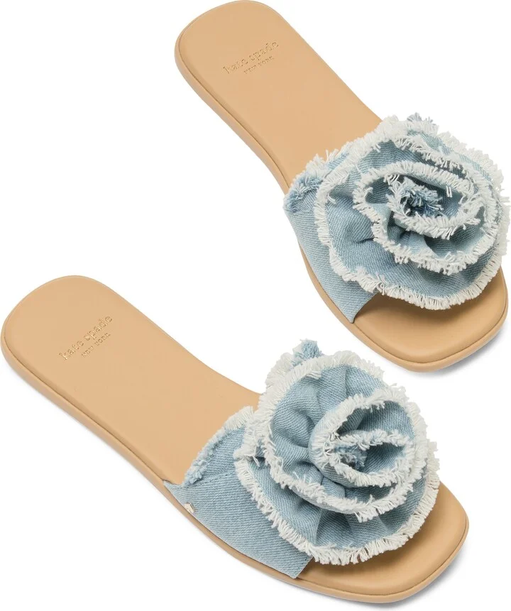 Flourish Denim Slide Sandal - Image 5