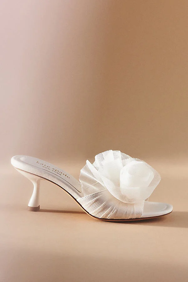Flourish Tulle Rosette Kitten Heels