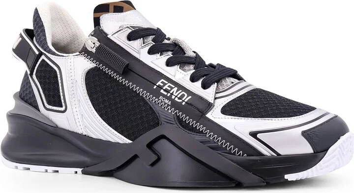 Flow Mesh Sneakers With Ff Detail - Image 2