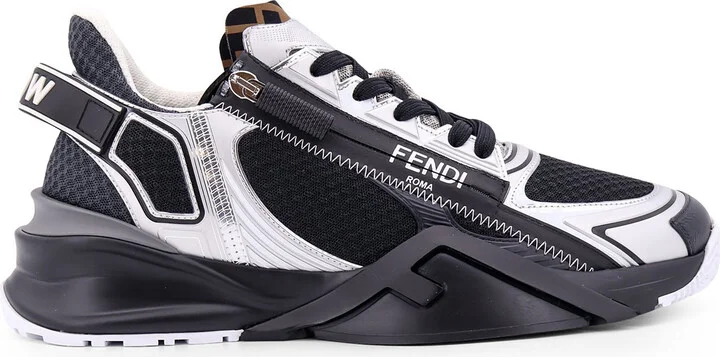 Flow Mesh Sneakers With Ff Detail