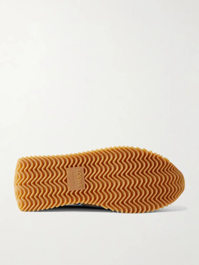 Flow Runner 2.0 Leather-Trimmed Suede and Nylon Sneakers - Image 2