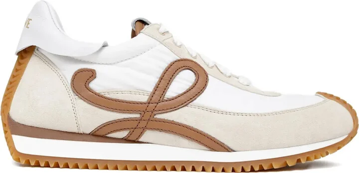 Flow Runner leather-panelled sneakers