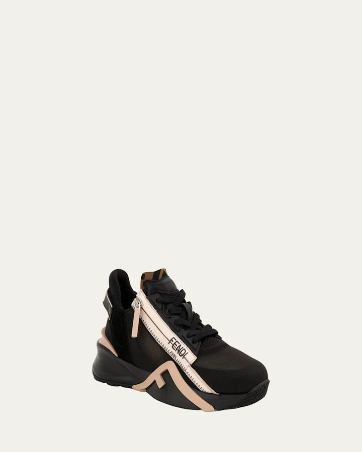 Flow Side-Zip Trainer Sneakers - Image 2