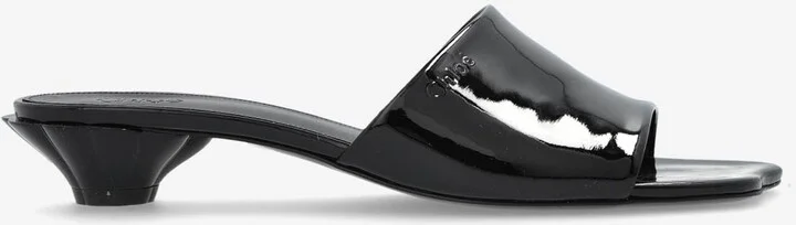 Flower 25 Patent Leather Mules