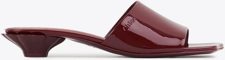 Flower 25 Patent Leather Mules
