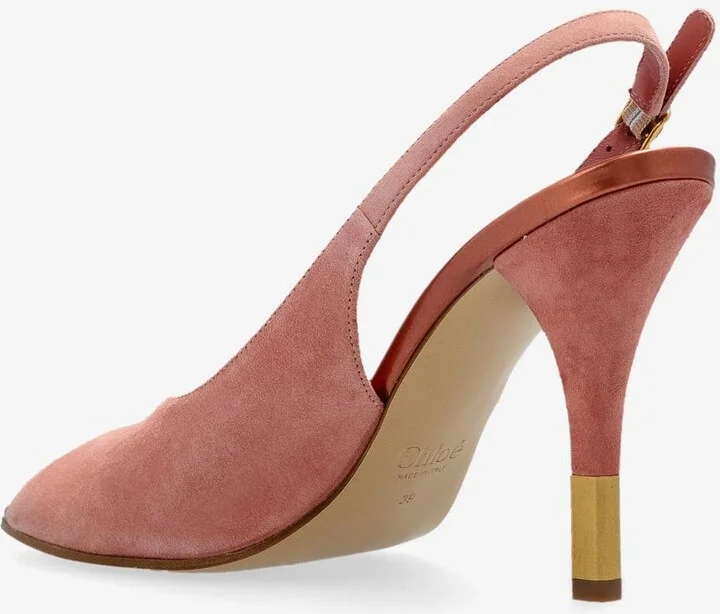 Flower 95 Slingback Suede Sandals - Image 2