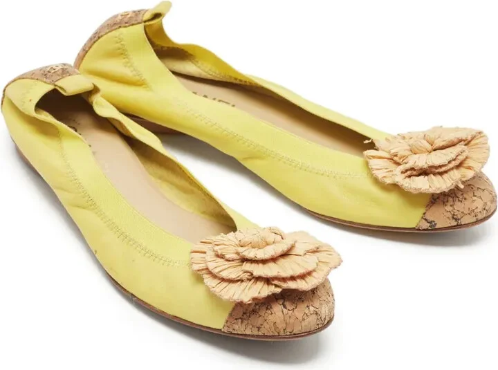 Flower-Embellished Ballet Flats - Image 2