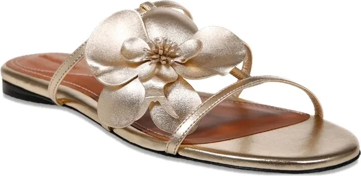 Flower-Embellished Sandals - Image 2