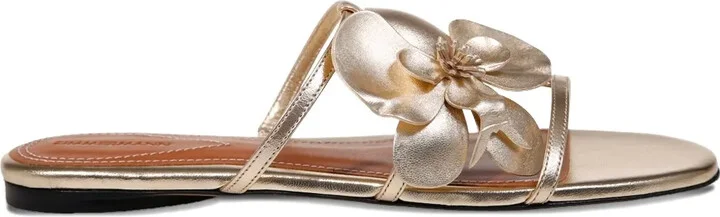 Flower-Embellished Sandals