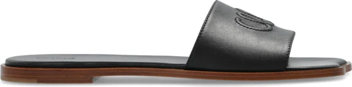 "Flower" Flip-flops, , - Black