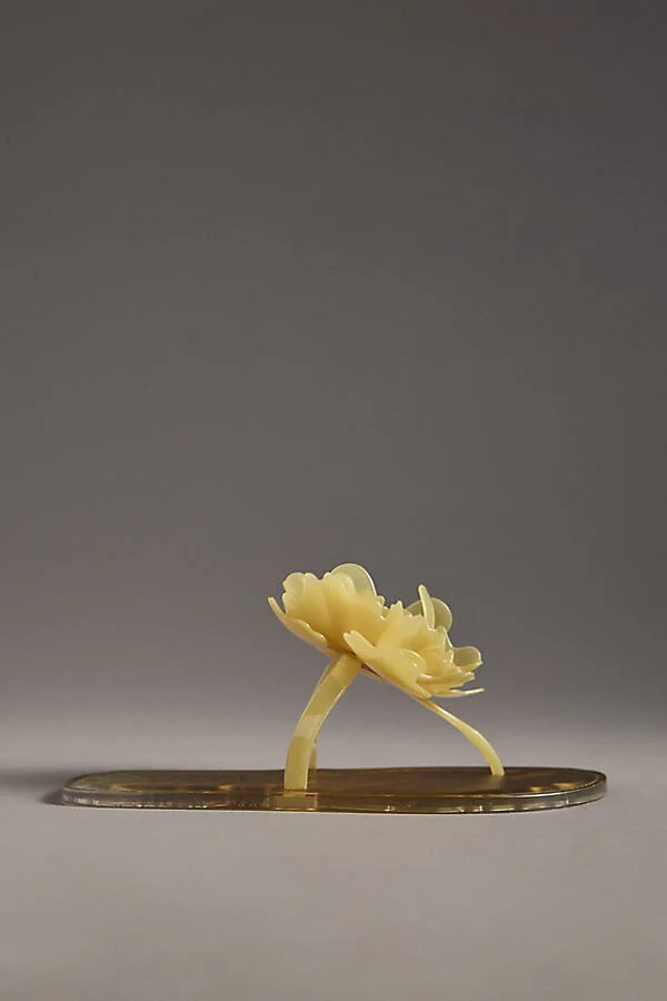 Flower Jelly Thong Sandals - Image 2