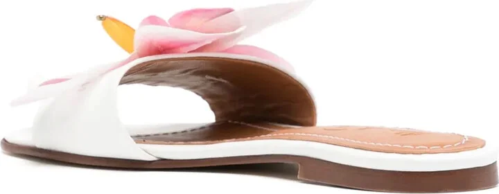Flower Leather Sandals - Image 3