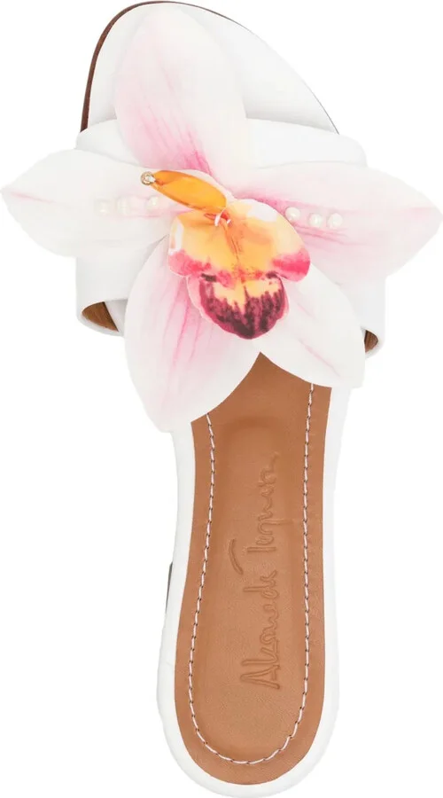 Flower Leather Sandals - Image 4
