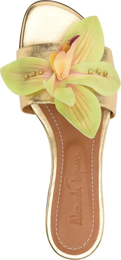 Flower Leather Sandals - Image 4