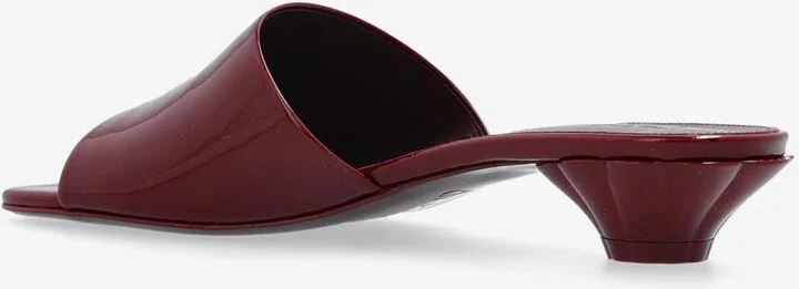 Flower Patent Leather Mules - Image 2