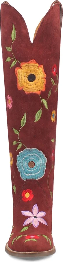 Flower Power Knee High Western Boot - Image 10