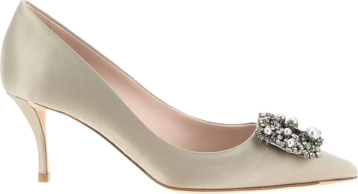 'flower Strass' Pumps