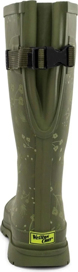 Flowered Medley Wide Calf Tall Rain Boot - Image 2