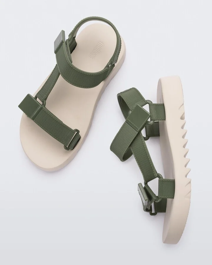 Flowing Papete - Beige, Green - Image 2